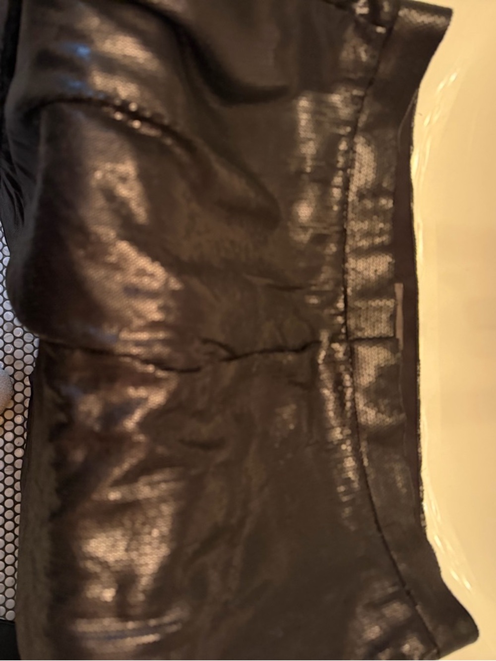 H&M black sequin pants
